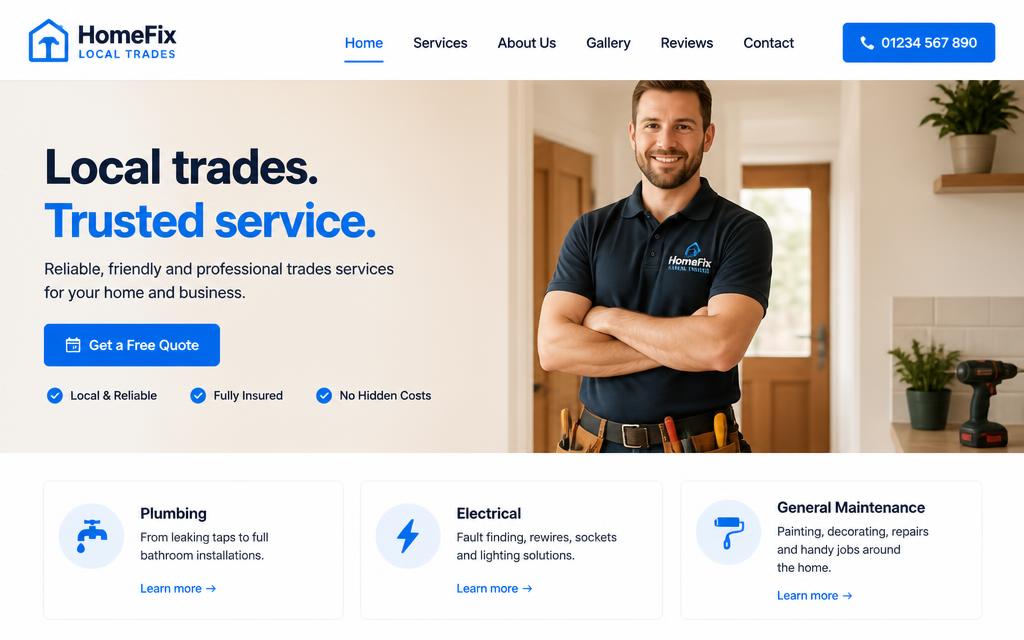Ironline Contracting screen